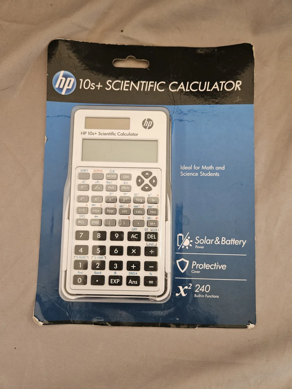 HP 10s+ Scientific Calculator in White and Black